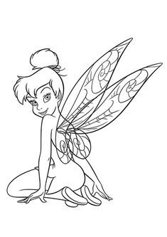 Detail Gambar Mewarnai Tinkerbell Nomer 13