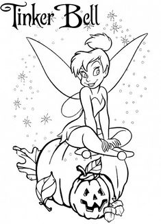Detail Gambar Mewarnai Tinkerbell Nomer 18