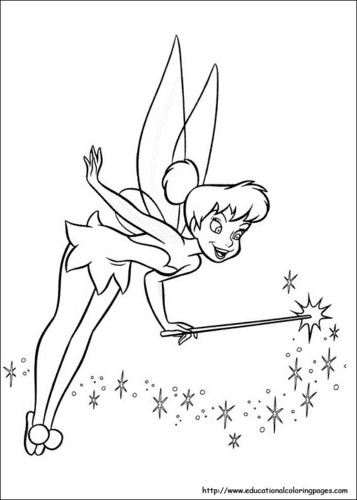 Detail Gambar Mewarnai Tinkerbell Nomer 21