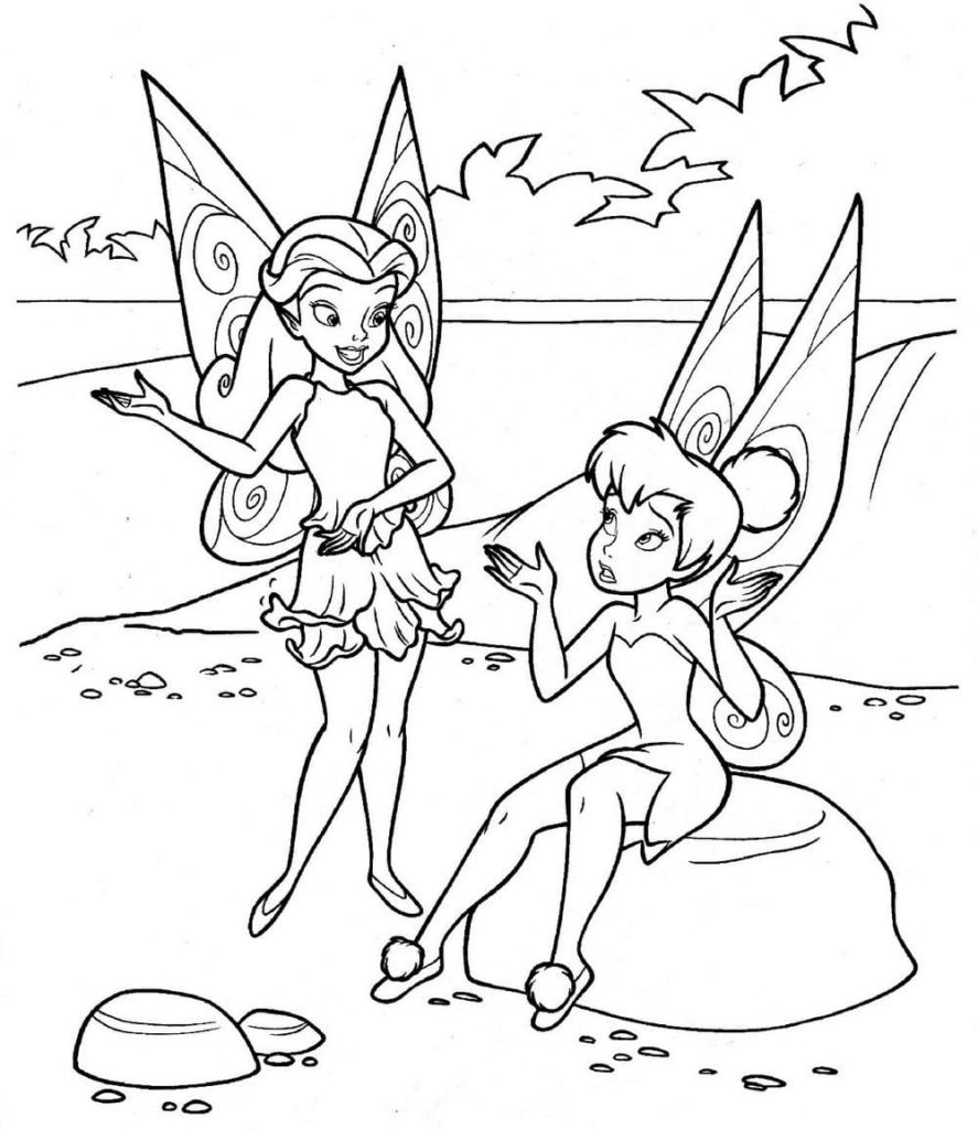 Detail Gambar Mewarnai Tinkerbell Nomer 22