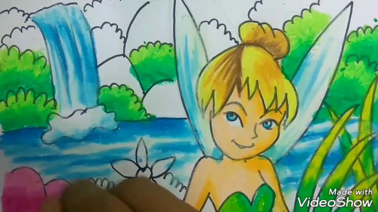 Detail Gambar Mewarnai Tinkerbell Nomer 29