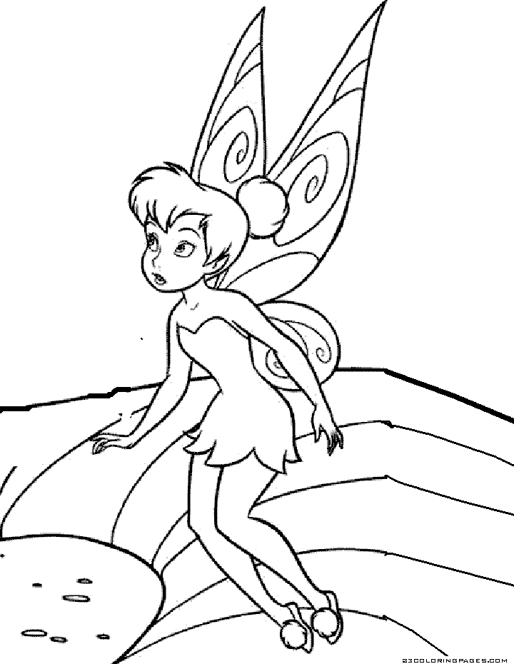 Detail Gambar Mewarnai Tinkerbell Nomer 31