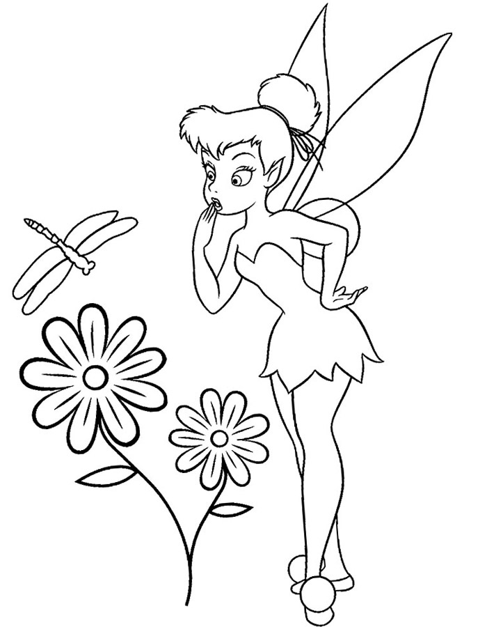 Detail Gambar Mewarnai Tinkerbell Nomer 36