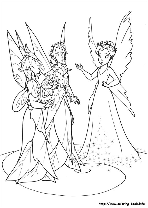 Detail Gambar Mewarnai Tinkerbell Nomer 5