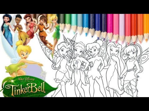 Detail Gambar Mewarnai Tinkerbell Nomer 45