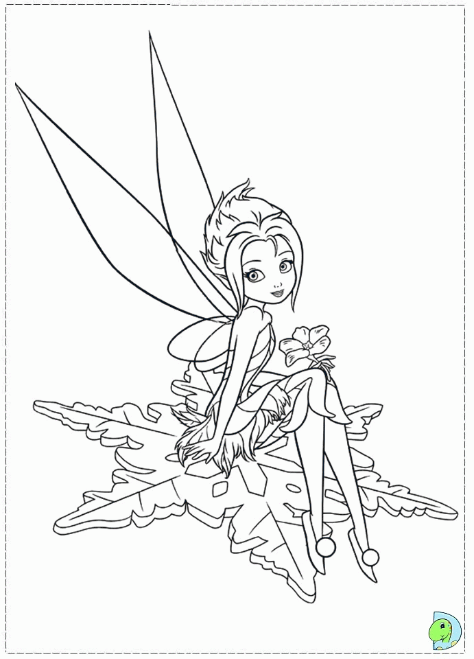 Detail Gambar Mewarnai Tinkerbell Nomer 46