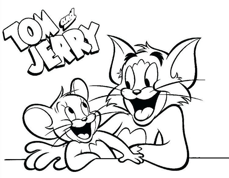 Gambar Mewarnai Tom And Jerry - KibrisPDR