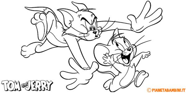 Detail Gambar Mewarnai Tom And Jerry Nomer 17