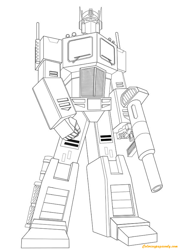 Detail Gambar Mewarnai Transformer Bumblebee Nomer 40