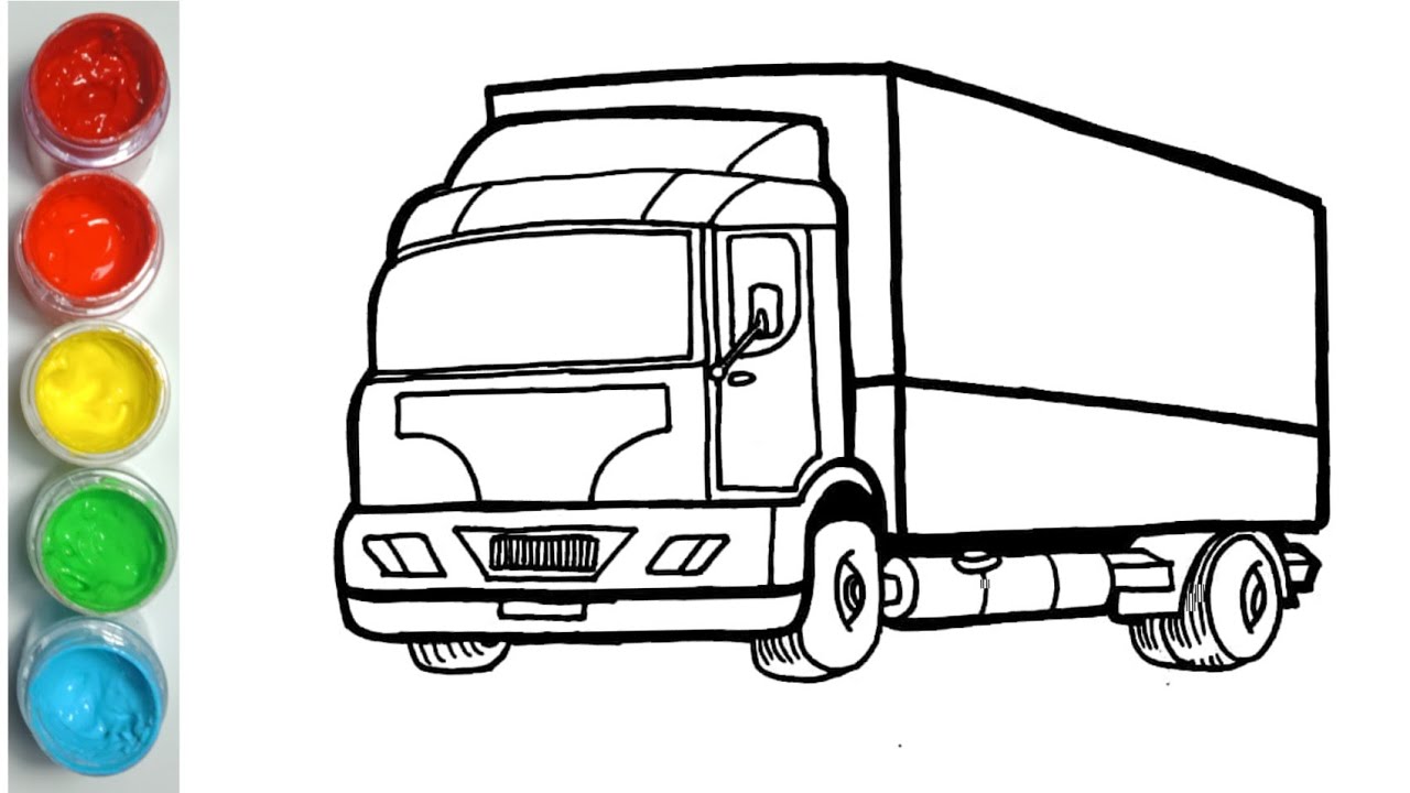 Detail Gambar Mewarnai Truk Koleksi Nomer 24
