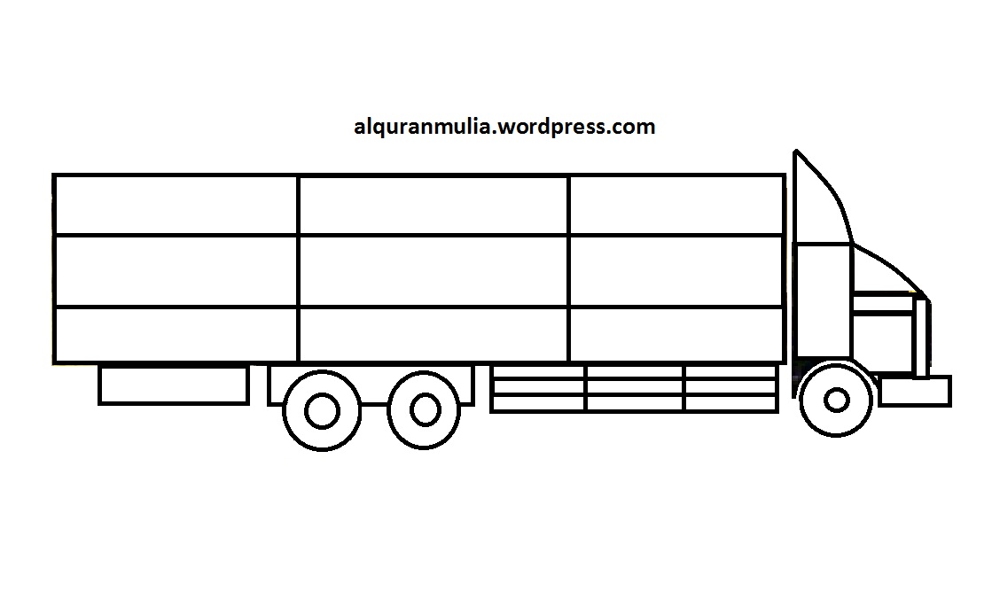 Detail Gambar Mewarnai Truk Nomer 36