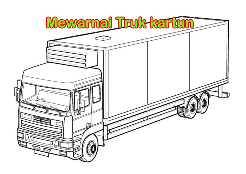 Detail Gambar Mewarnai Truk Nomer 51