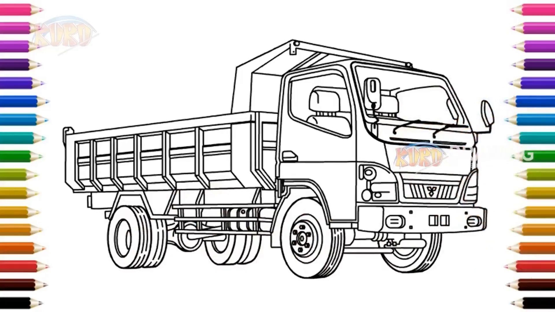 Detail Gambar Mewarnai Truk Nomer 8