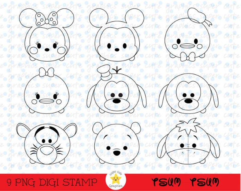 Detail Gambar Mewarnai Tsum Tsum Nomer 10