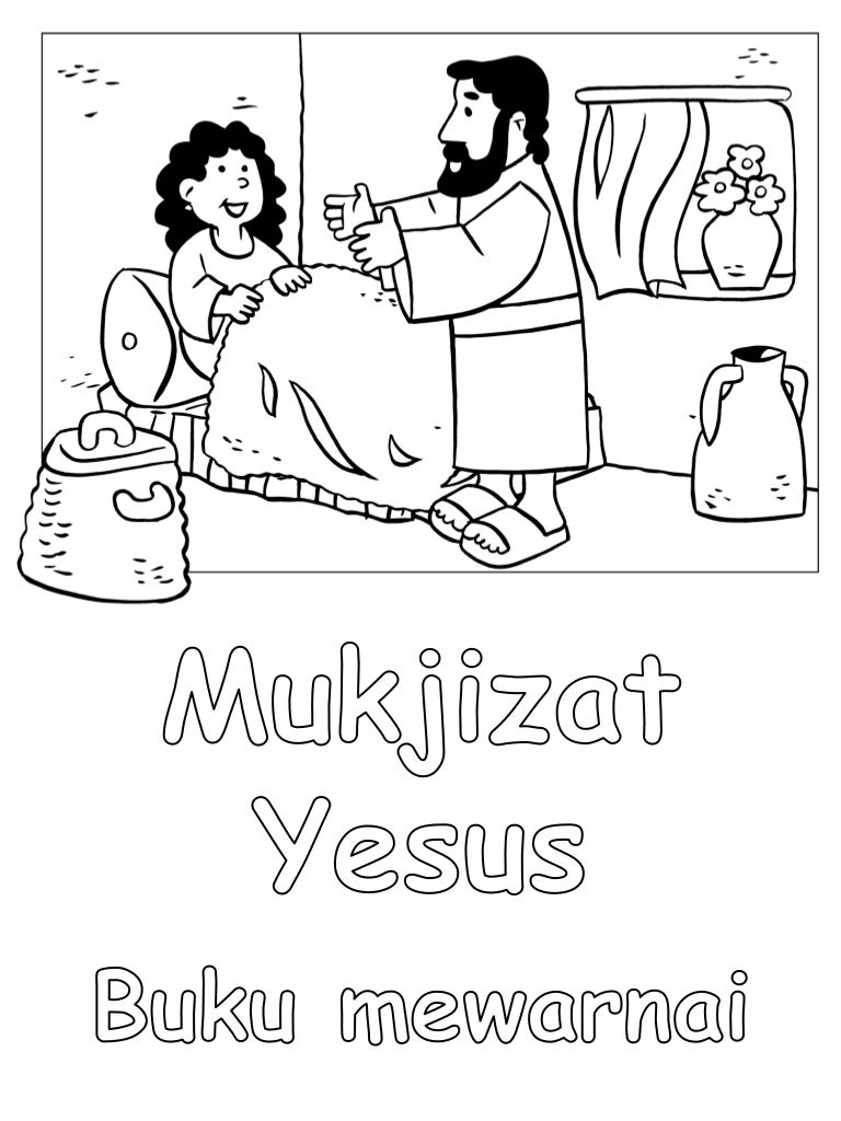 Detail Gambar Mewarnai Tuhan Yesus Nomer 22