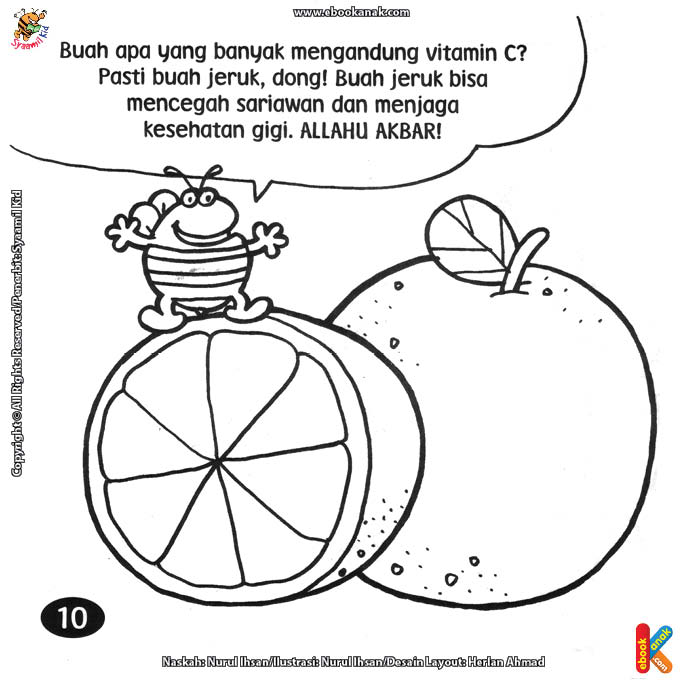 Detail Gambar Mewarnai Tumbuhan Jeruk Nomer 39