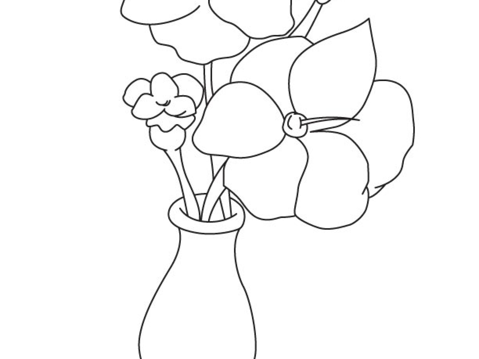 Detail Gambar Mewarnai Vas Bunga Nomer 3