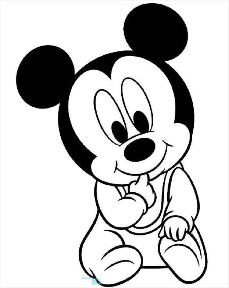 Gambar Mickey Mouse Hitam Putih - KibrisPDR