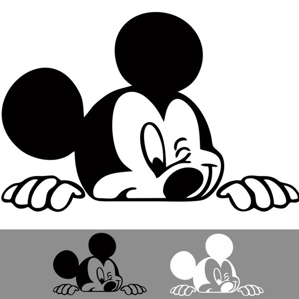 Detail Gambar Mickey Mouse Hitam Putih Nomer 21