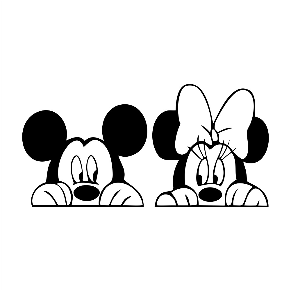 Download Gambar Mickey Mouse Hitam Putih Nomer 29