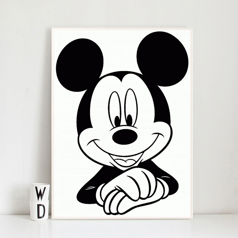 Detail Gambar Mickey Mouse Hitam Putih Nomer 5