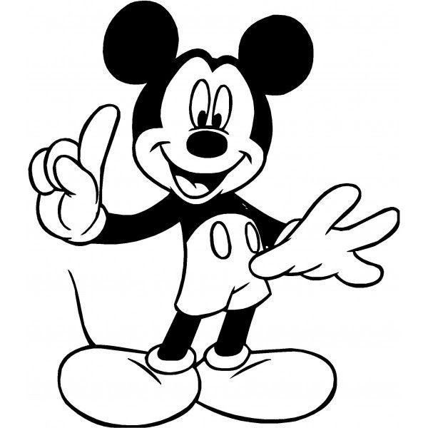 Gambar Mickey Mouse Mewarnai - KibrisPDR