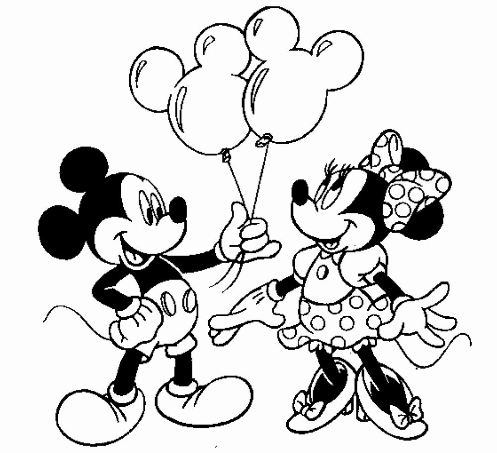 Detail Gambar Mickey Mouse Mewarnai Nomer 28