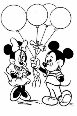 Detail Gambar Mickey Mouse Mewarnai Nomer 45