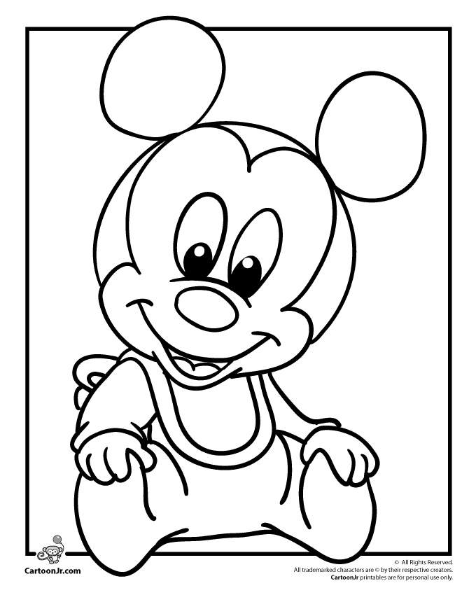 Detail Gambar Mickey Mouse Untuk Mewarnai Nomer 14