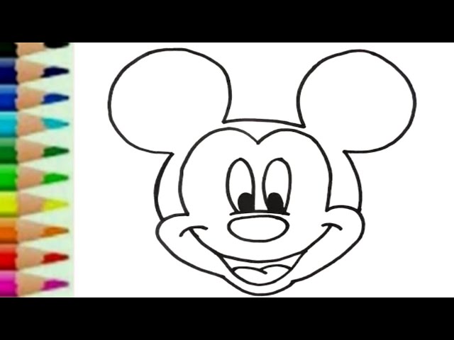 Detail Gambar Mickey Mouse Untuk Mewarnai Nomer 39