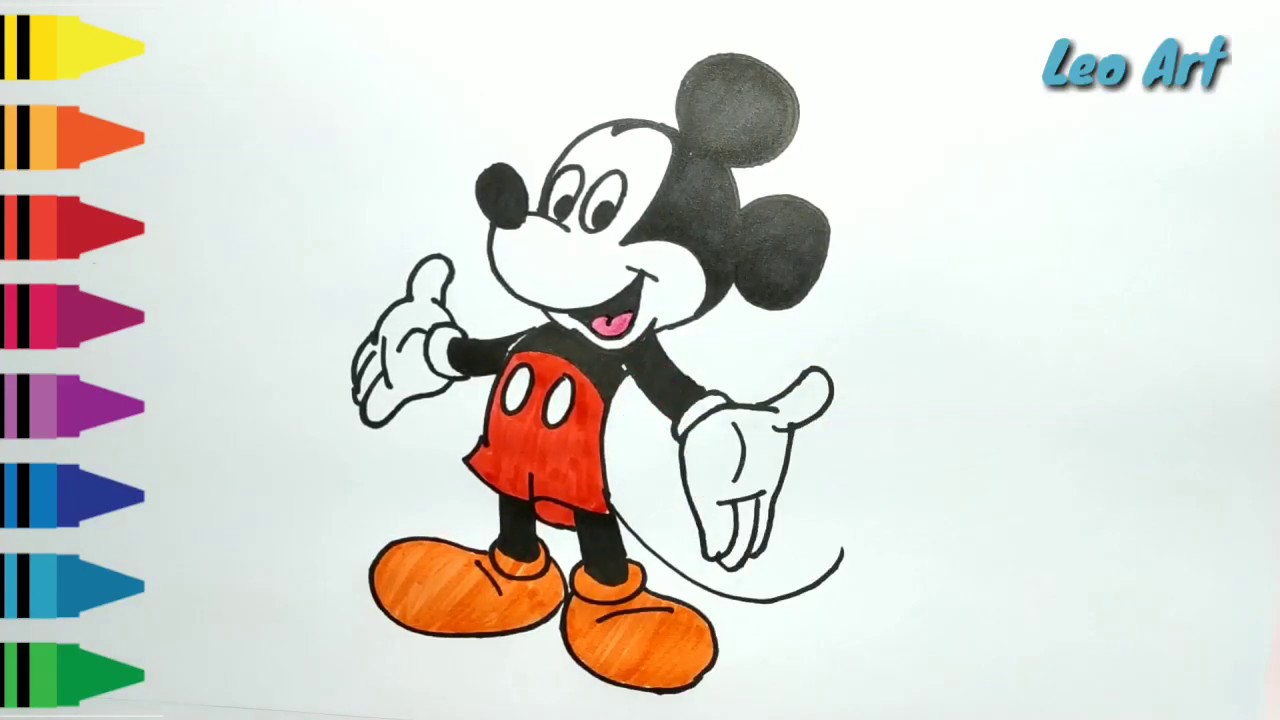 Detail Gambar Mickey Mouse Untuk Mewarnai Nomer 41