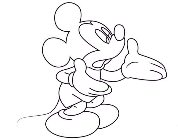 Detail Gambar Mickey Mouse Untuk Mewarnai Nomer 45