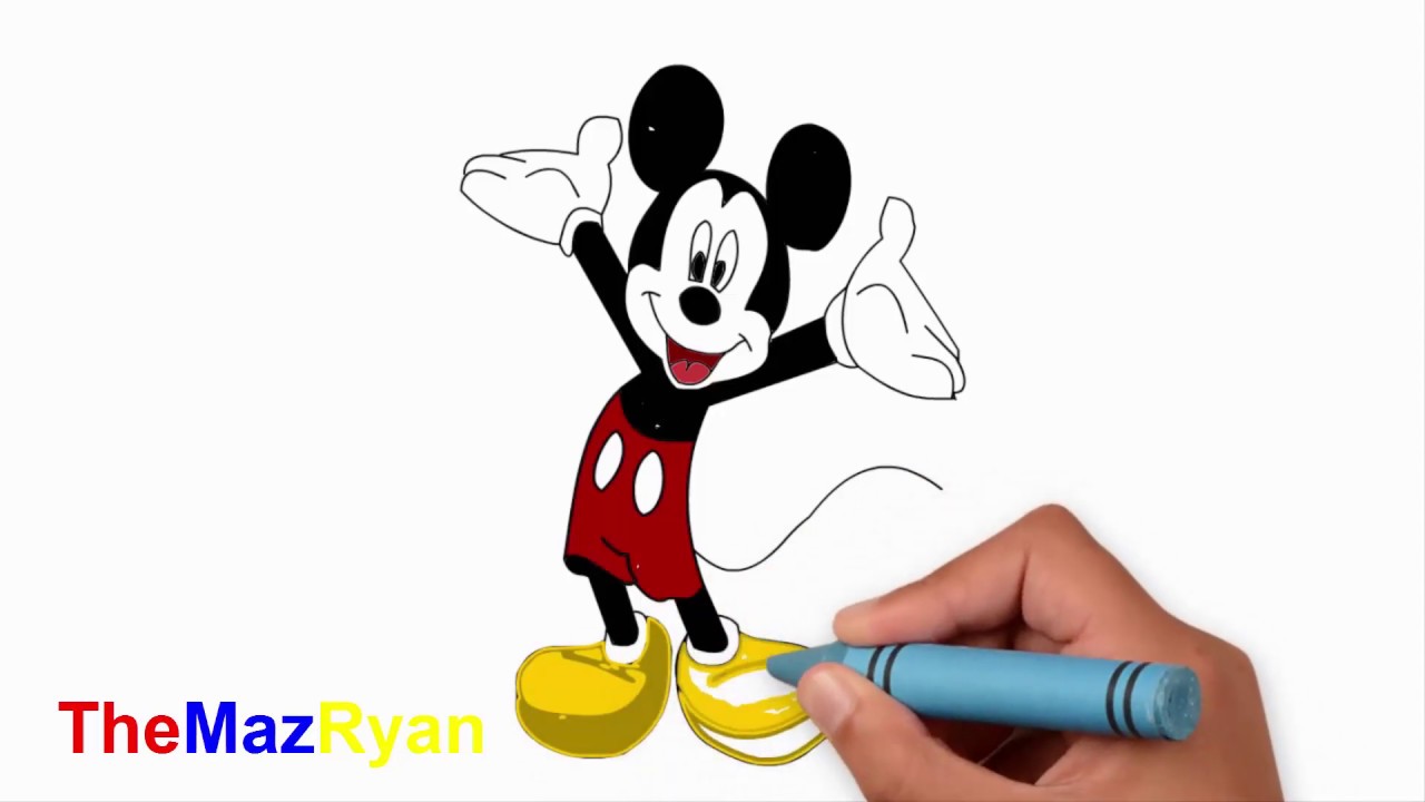 Detail Gambar Mickey Mouse Untuk Mewarnai Nomer 48