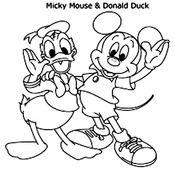 Detail Gambar Mickey Mouse Untuk Mewarnai Nomer 52