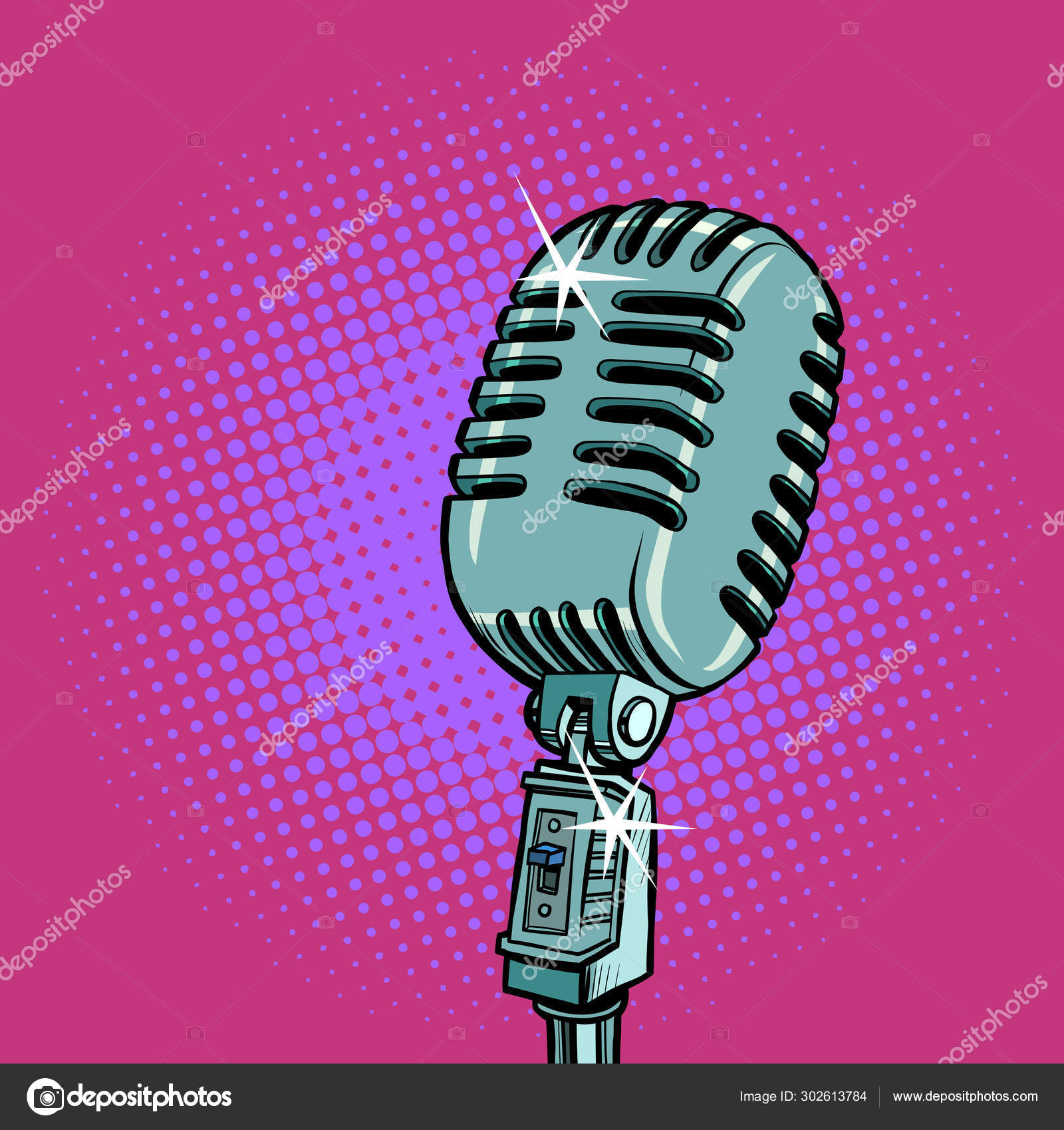 Detail Gambar Microphone Radio Kartun Nomer 24