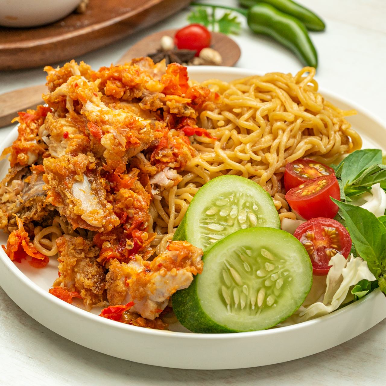 Gambar Mie Goreng Ayam Geprek - KibrisPDR