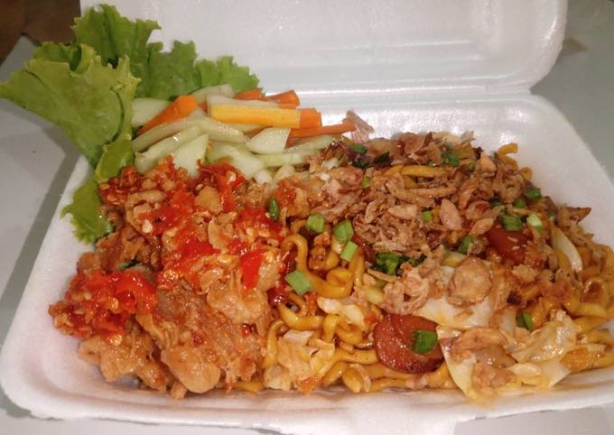 Detail Gambar Mie Goreng Ayam Geprek Nomer 14