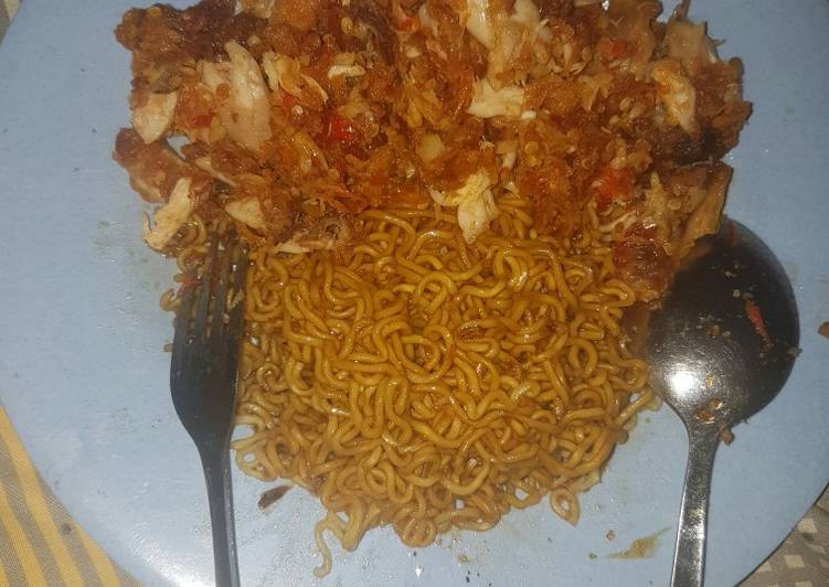 Detail Gambar Mie Goreng Ayam Geprek Nomer 22