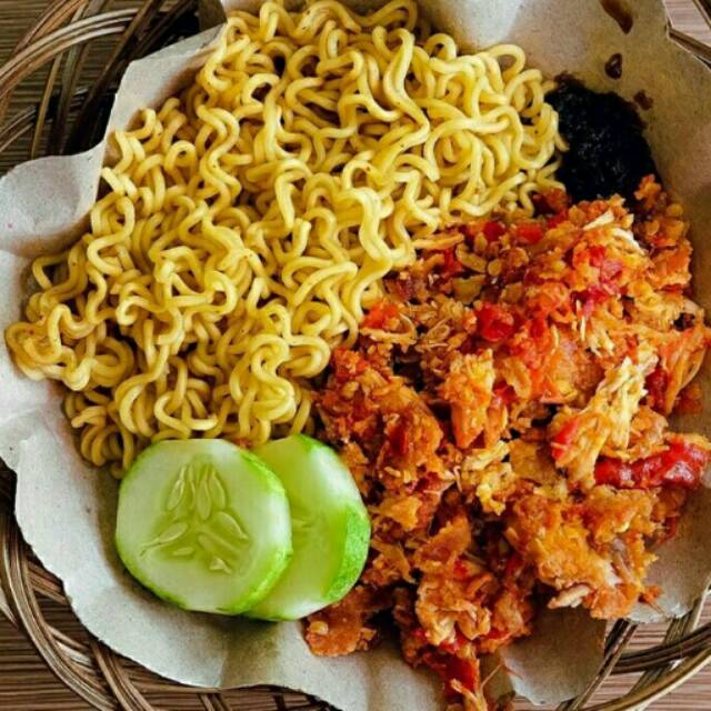 Detail Gambar Mie Goreng Ayam Geprek Nomer 24