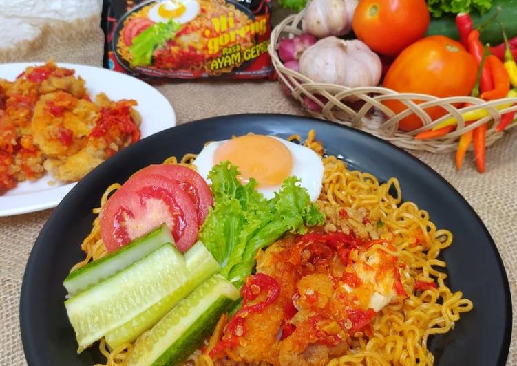 Detail Gambar Mie Goreng Ayam Geprek Nomer 38