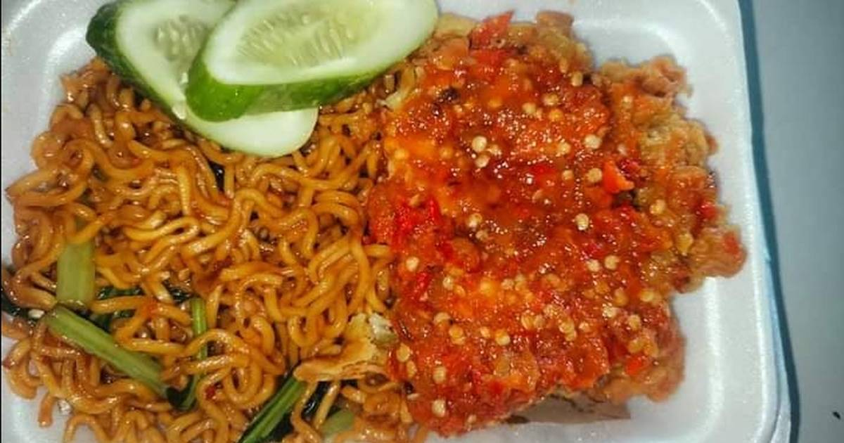 Detail Gambar Mie Goreng Ayam Geprek Nomer 48