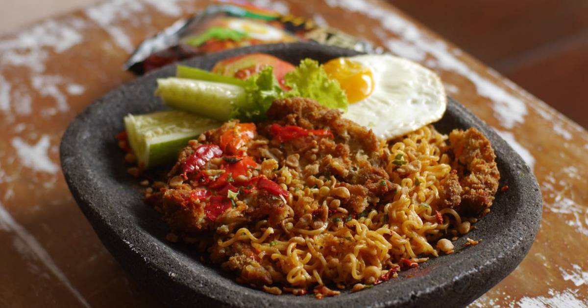 Detail Gambar Mie Goreng Ayam Geprek Nomer 56