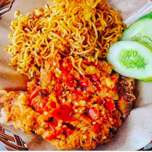 Detail Gambar Mie Goreng Ayam Geprek Nomer 8