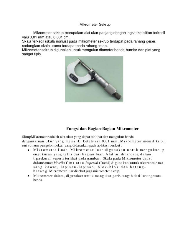 Detail Gambar Mikrometer Sekrup Nomer 26