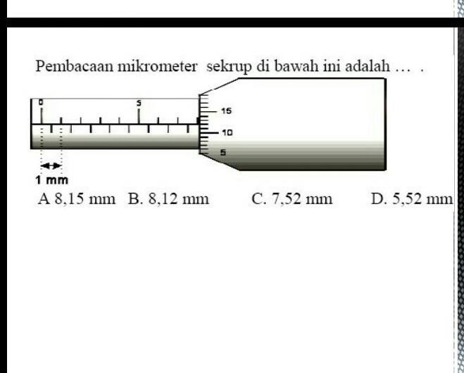 Detail Gambar Mikrometer Sekrup Nomer 38