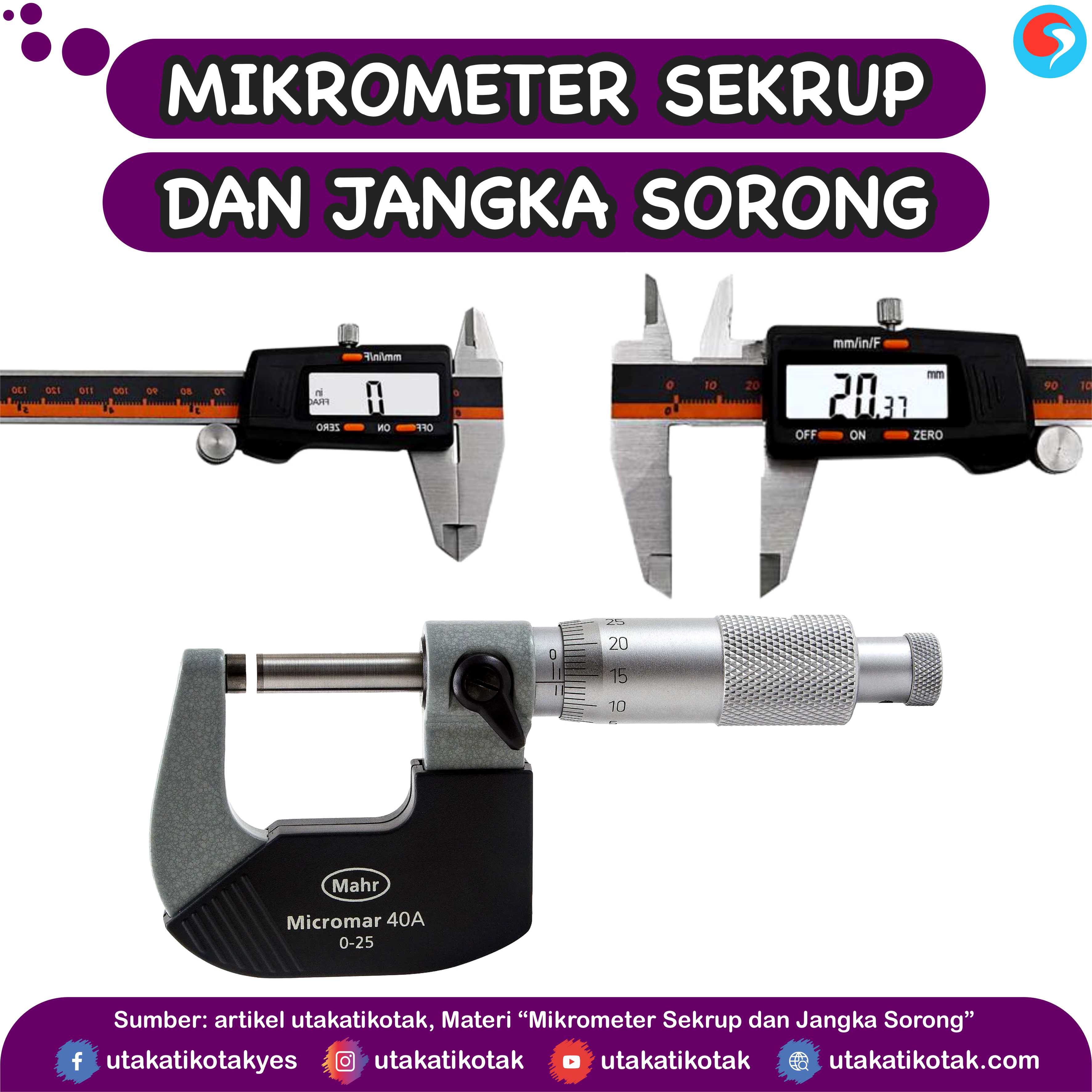 Detail Gambar Mikrometer Sekrup Nomer 42