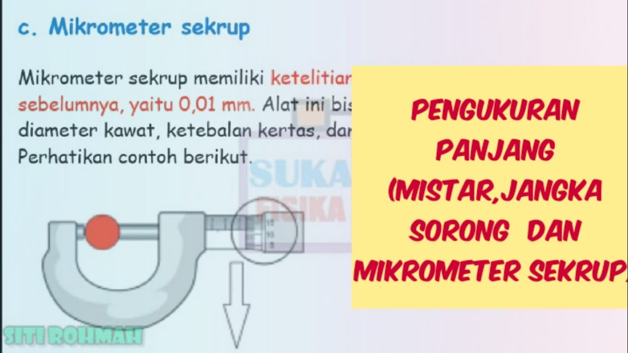 Detail Gambar Mikrometer Sekrup Dan Jangka Sorong Nomer 43