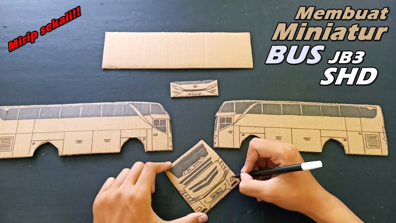 Gambar Miniatur Bus Dari Kardus - KibrisPDR