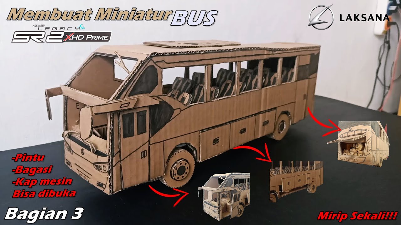 Detail Gambar Miniatur Bus Dari Kardus Nomer 11