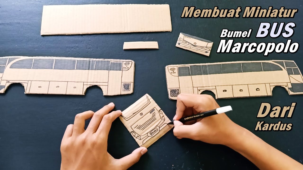 Detail Gambar Miniatur Bus Dari Kardus Nomer 5